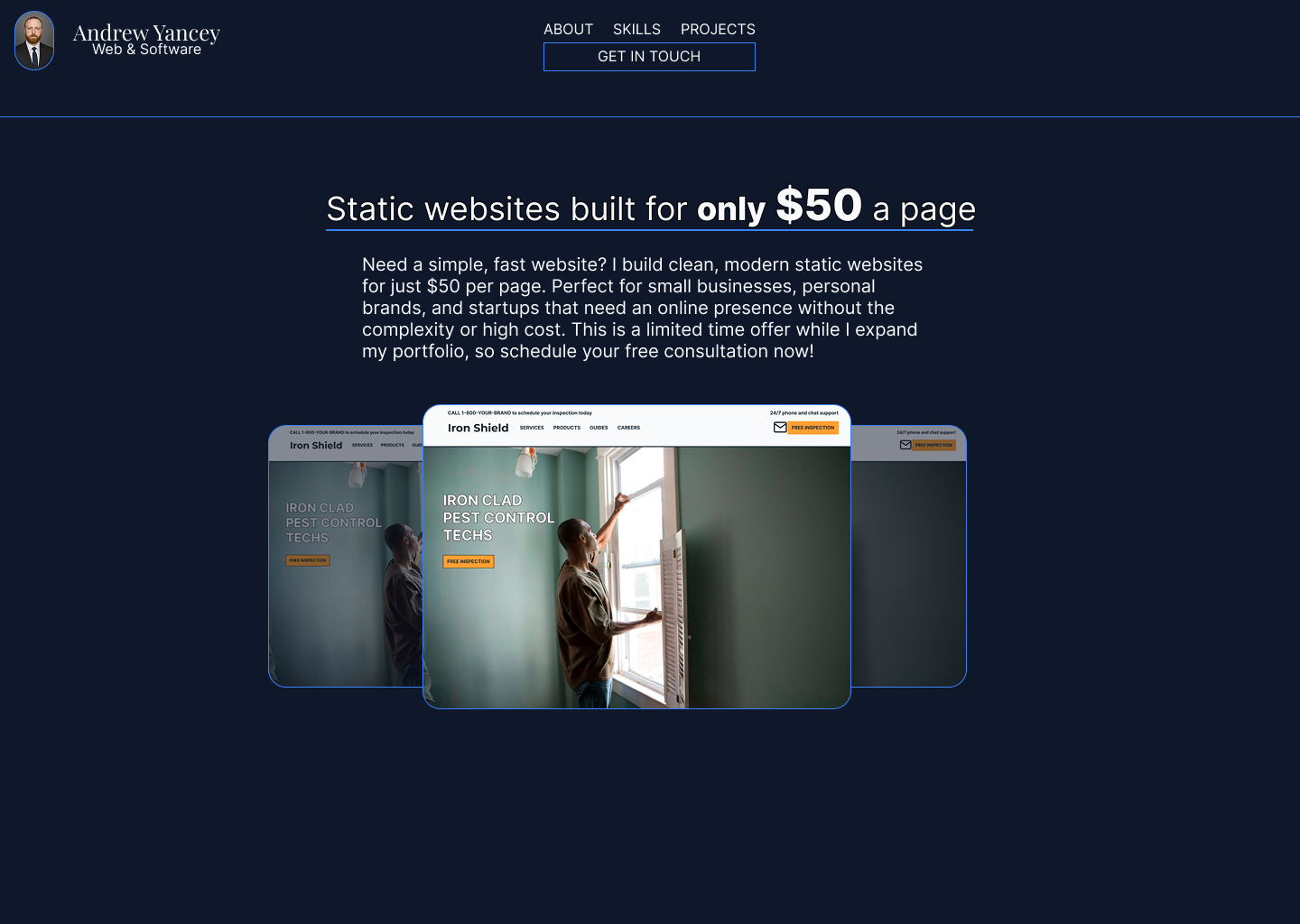 A picture of a webpage
